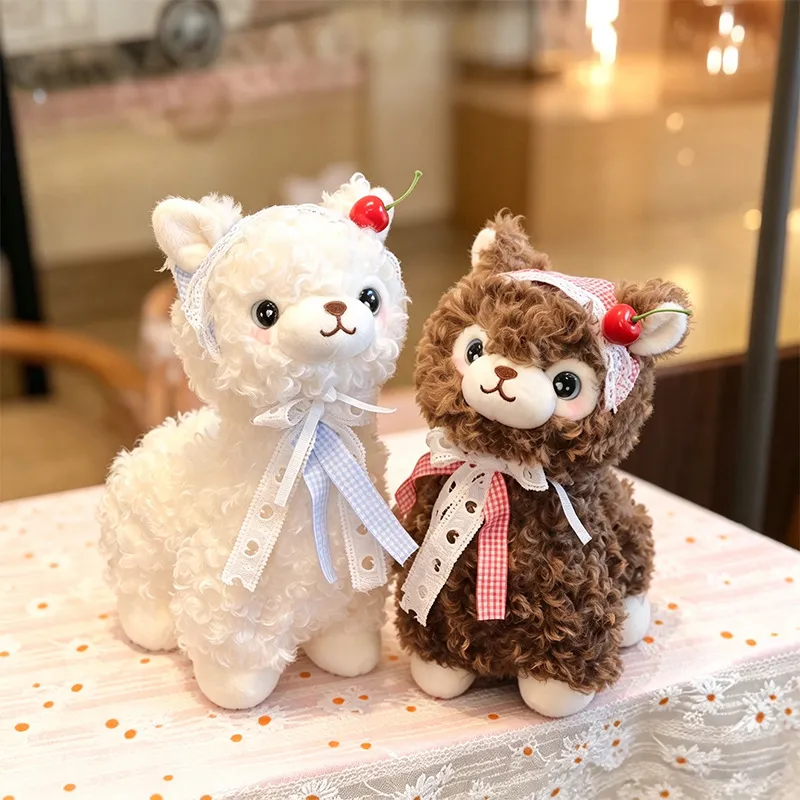 Youmeiduo Cute Alpaca Plush Toy – Soft Cartoon Little Lamb Sleeping Pillow, Huggable Stuffed Animal Doll, Birthday Gift for Girlfriend